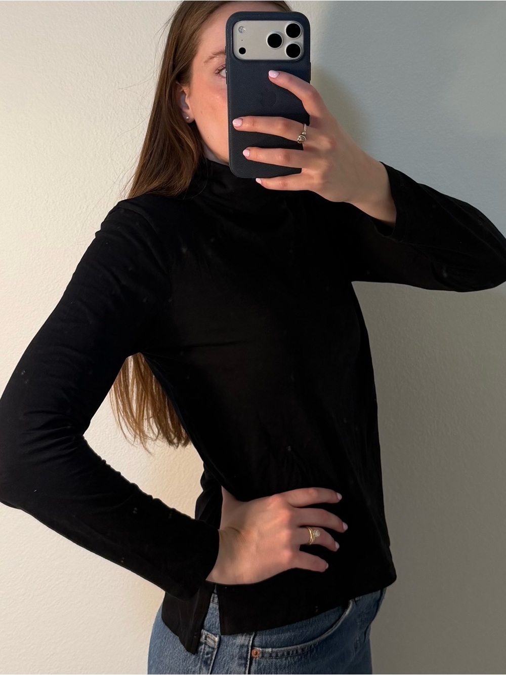 Madewell Black Turtle Neck